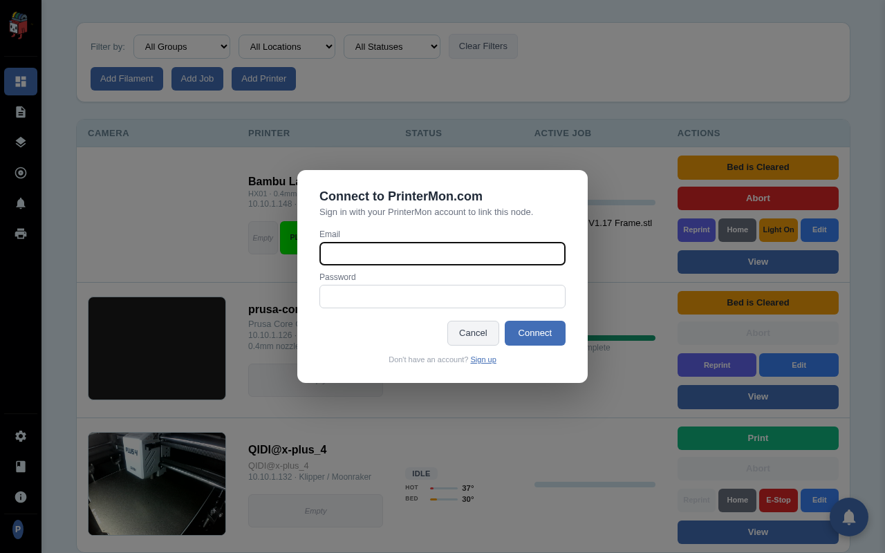Connect Modal